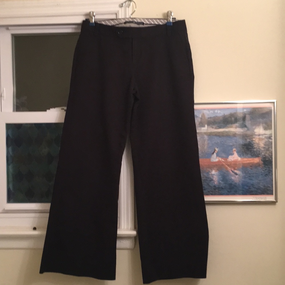 Wide-Leg Gap Ankle Pants, 96% Cotton